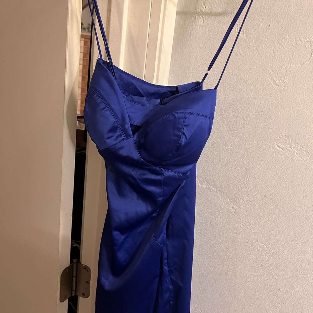 Rubber Ducky Productions, Inc. Blue Mini Dress